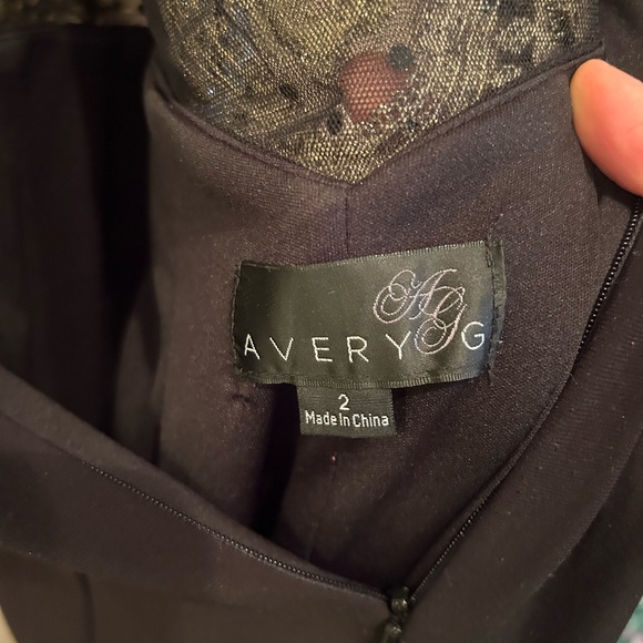 Avery G Black and Gold Dress - Picture 3 of 3